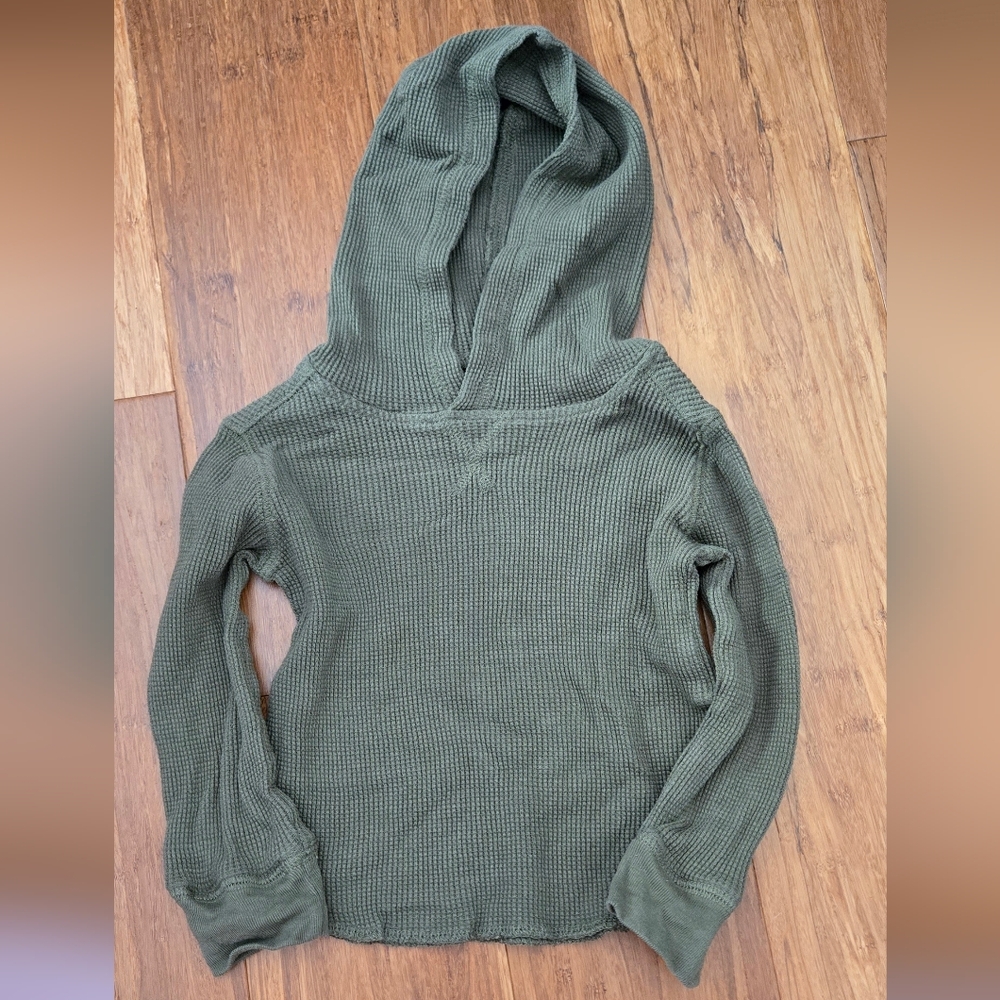 Baby Gap Hooded Long Sleeve Thermal Shirt